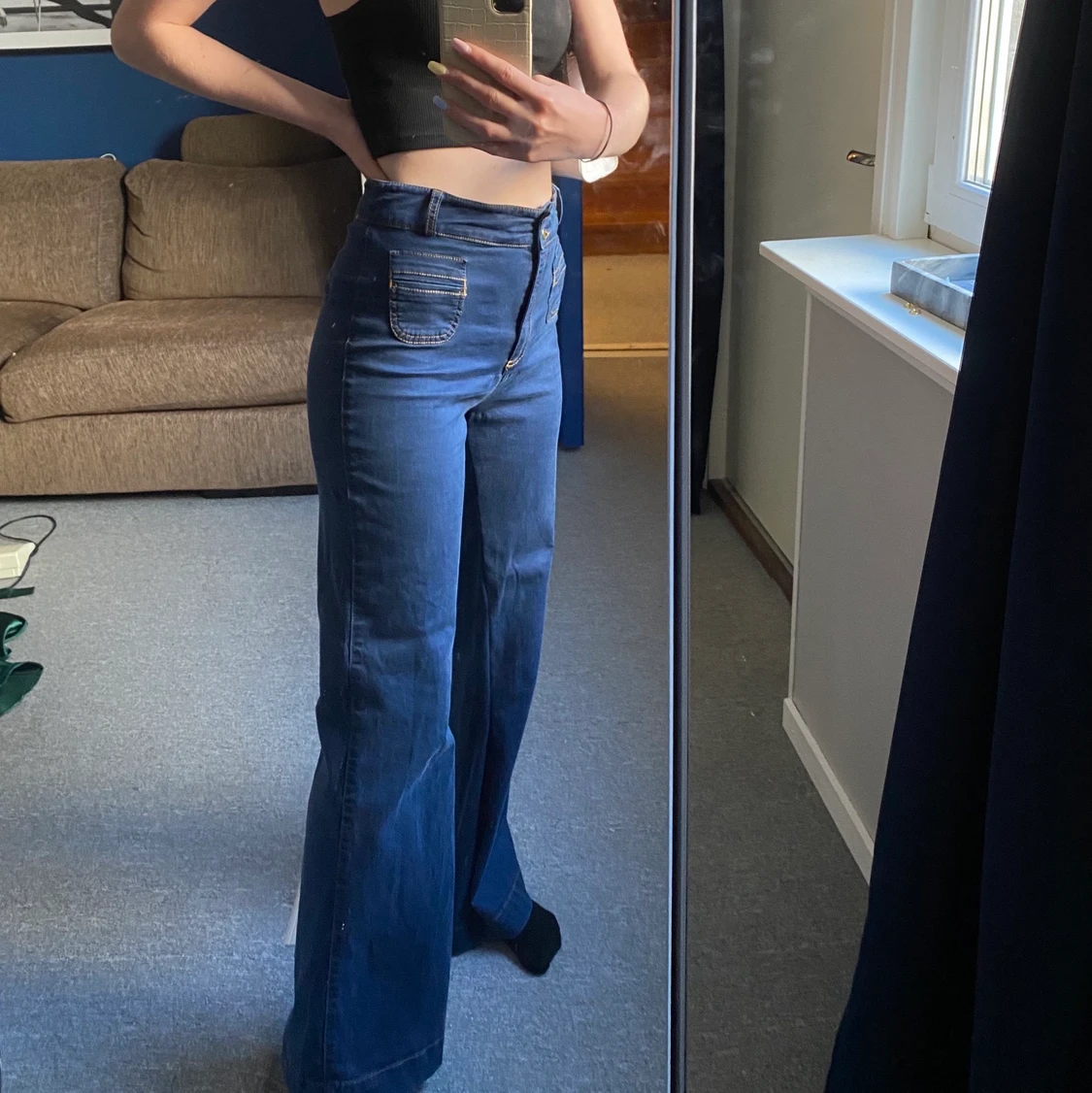 Bootcut byxor från H&M, st 36 - 91