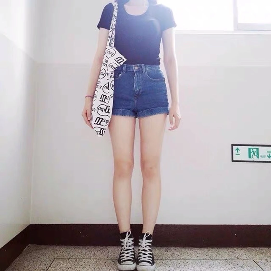 Mörkblå Jeans shorts