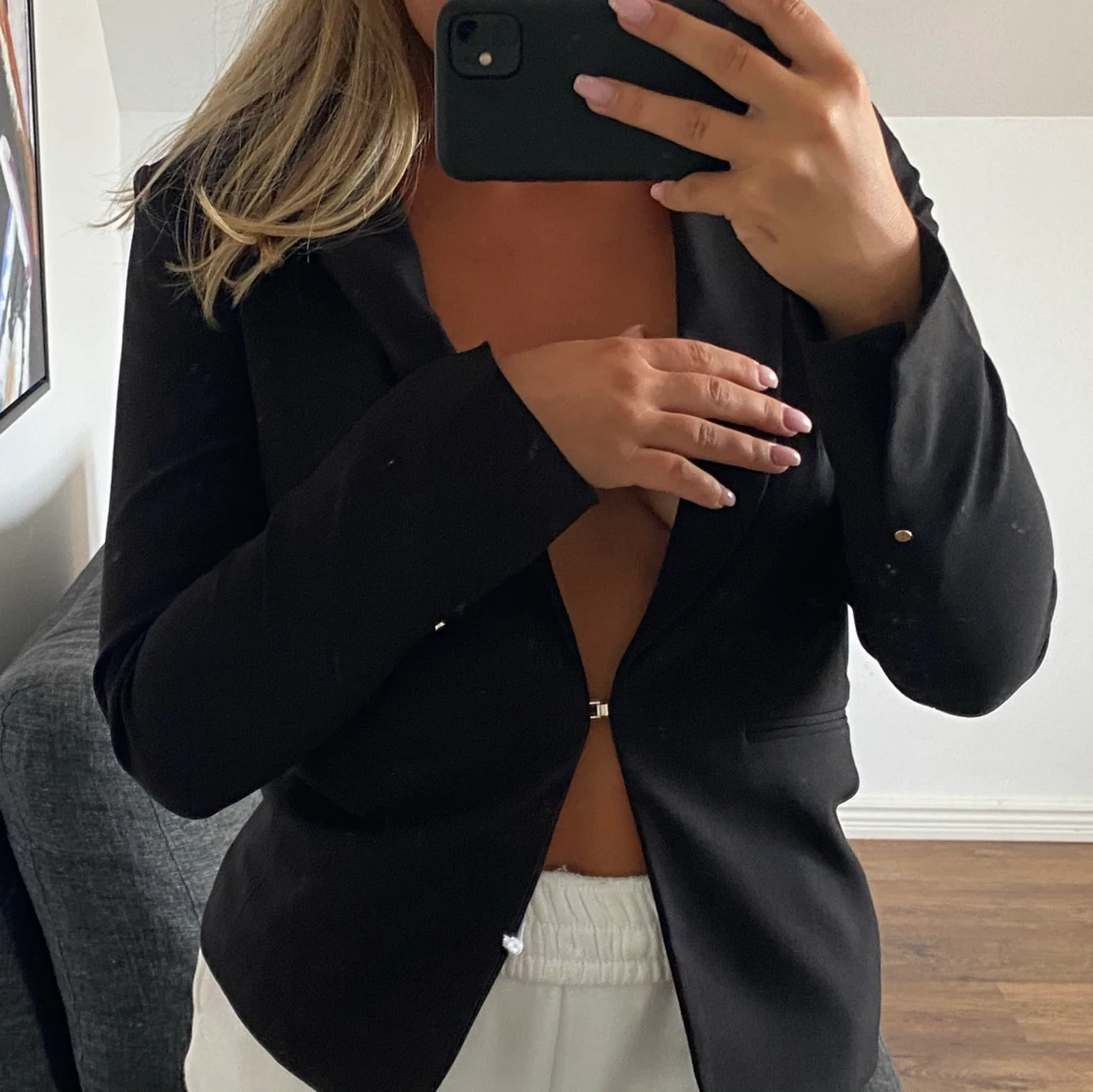 Svart kavaj med guld - 90