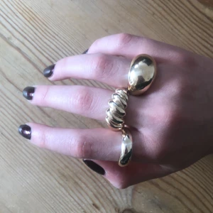 Chunky Guld ringar / ring - Chunky guldringar, 10kr/st eller 20 för alla 3.