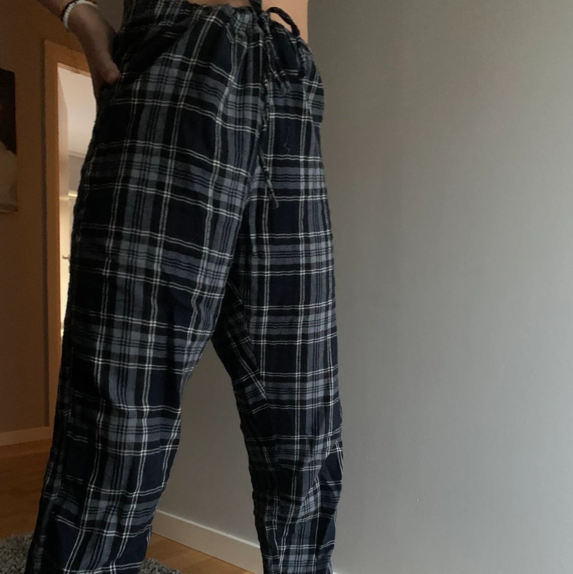 Blåa pyjamasbyxor - 90