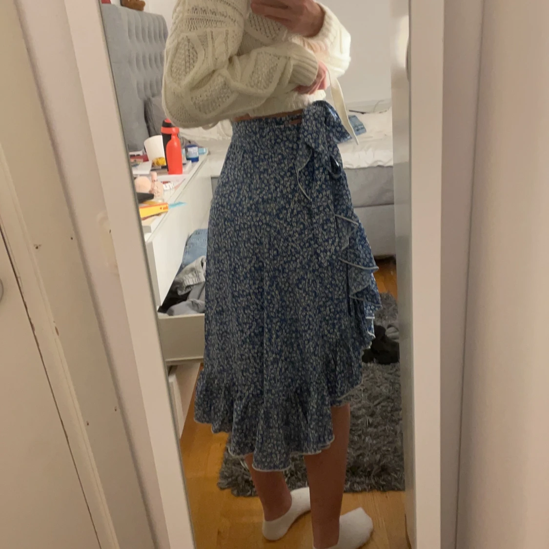 Blå omlottkjol - 91