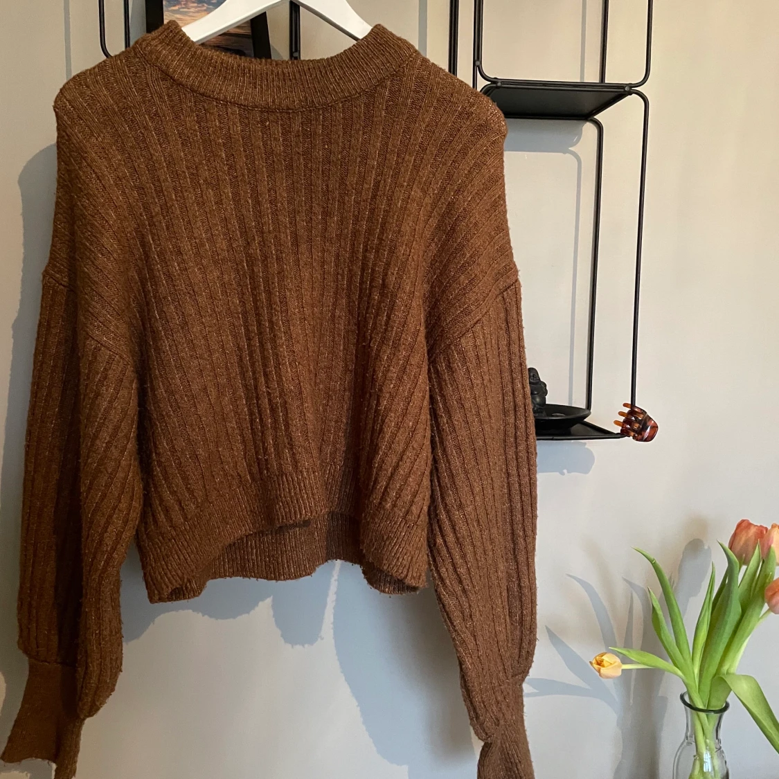 Stickad kort tröja. 