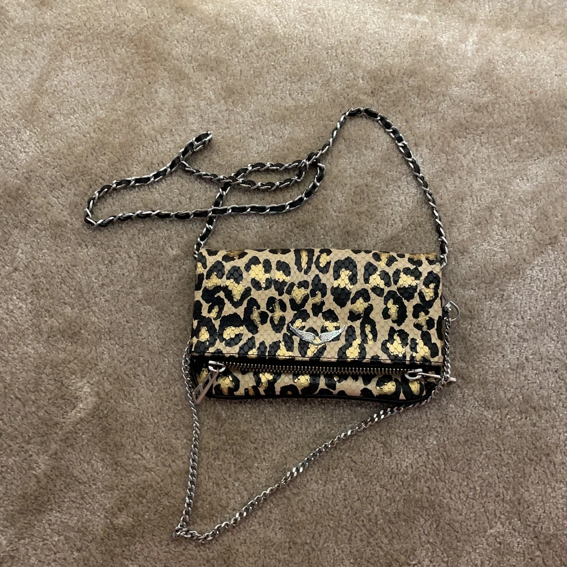 Leopard mönstrad Zadig väska