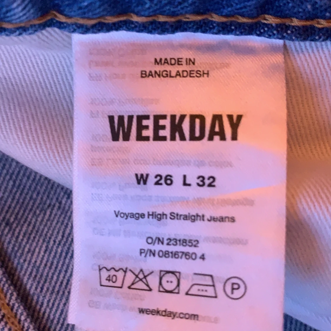 Raka blå jeans  - 90