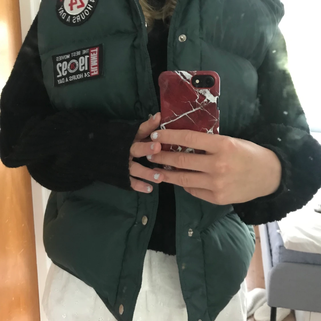 Grön vintage väst - 90