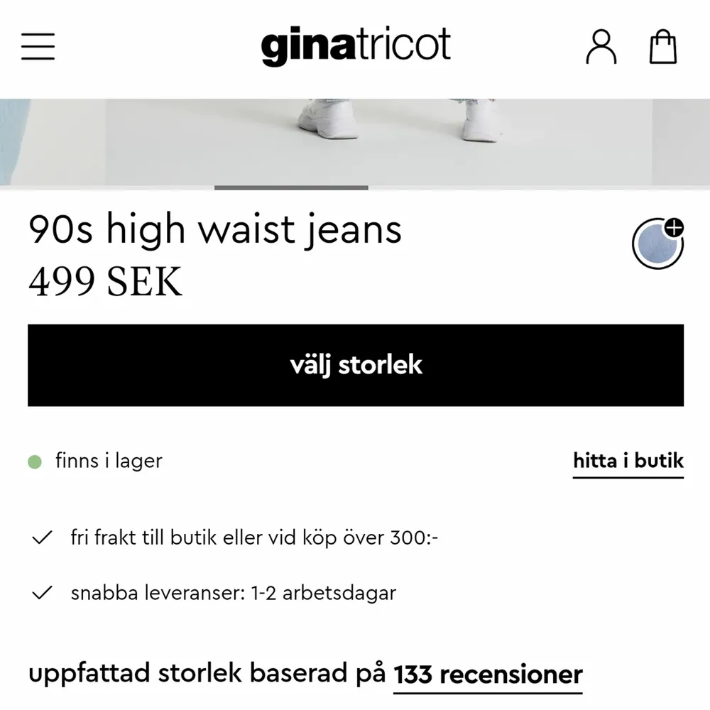 Stolek 40 M. Endast provade, lapp kvar. Nypris 499kr, säljs för 300kr . Jeans & Byxor.