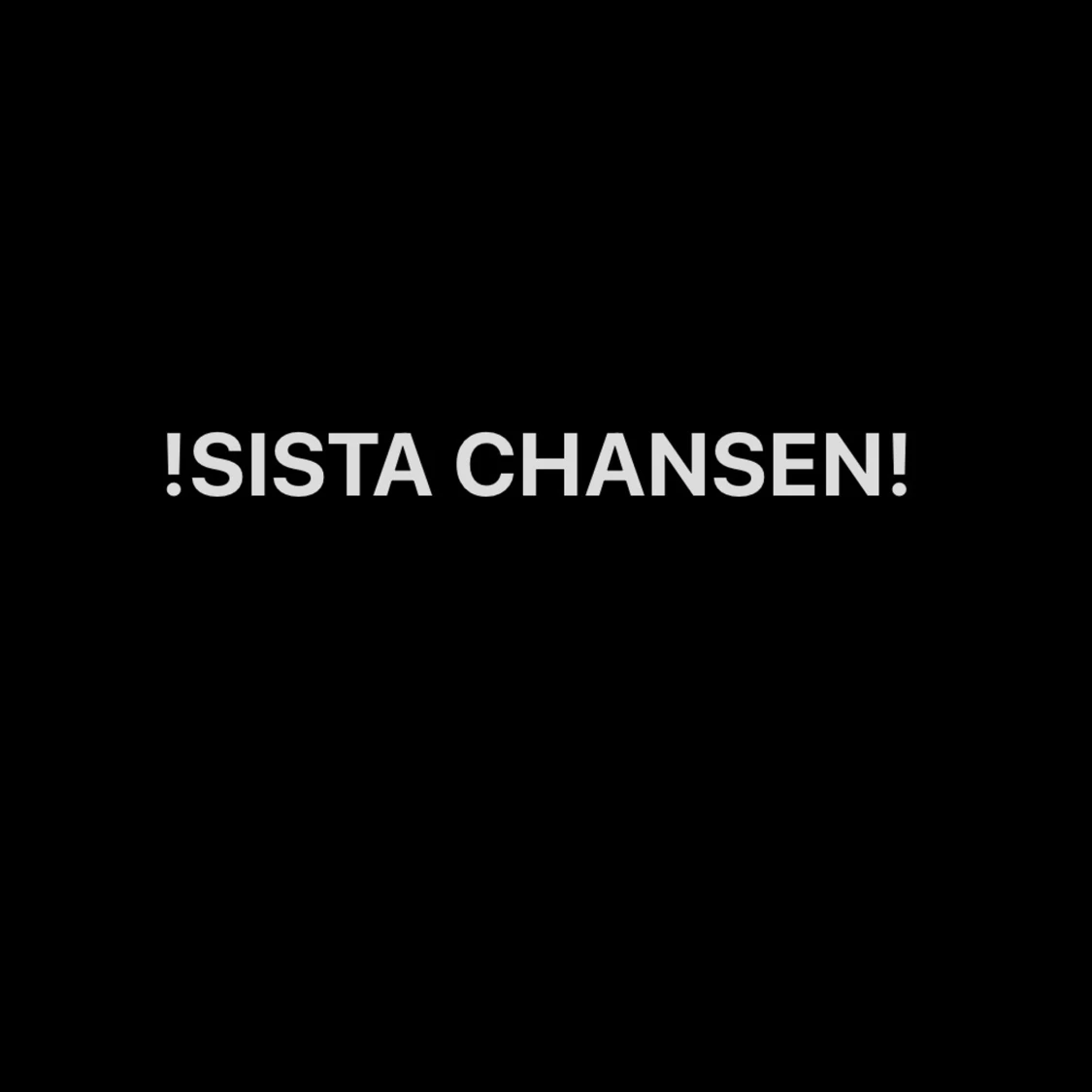 SISTA CHANSEN. BUDA PÅ!