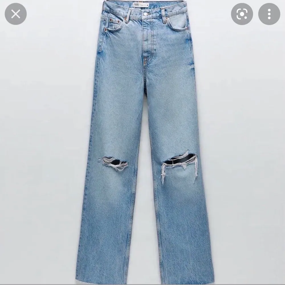 Dessa as snygga från zara i st 34. Säljer för 200kr. Jeans & Byxor.