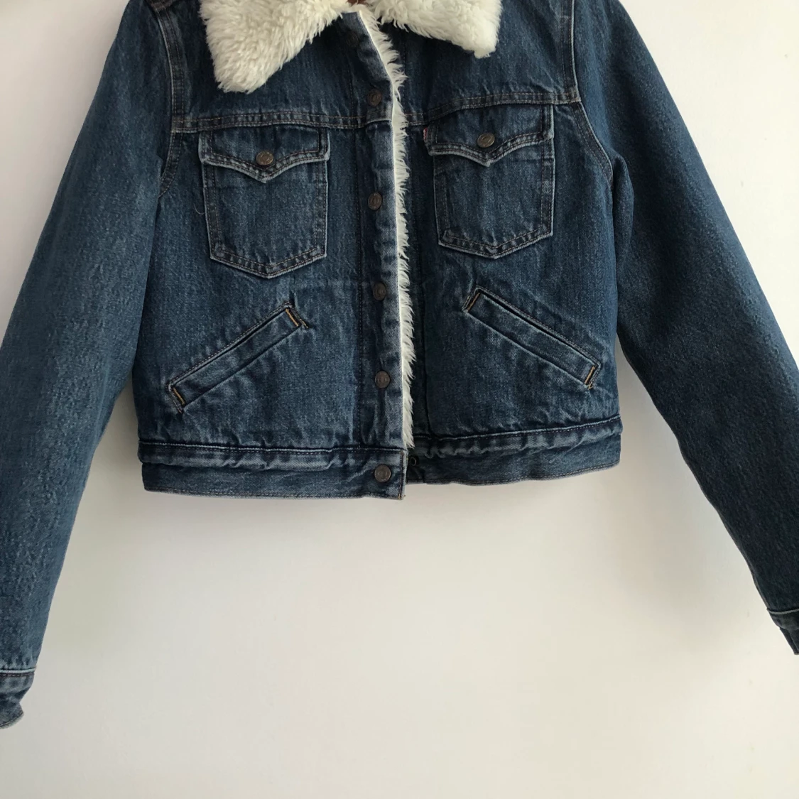 Levi’s demin jacket with fur