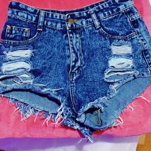 Ripped jeans shorts - Color-Dark blue//Size-small//Originally bought from shein