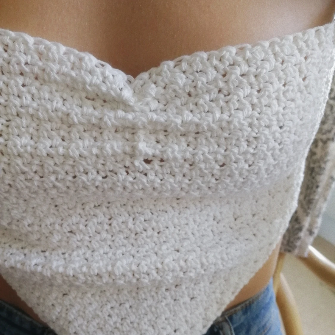 Virkad bandana topp - 91