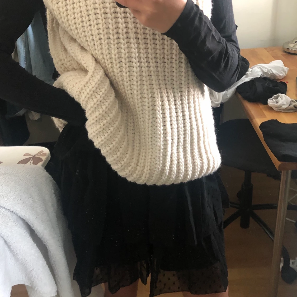 Stickad väst - 90