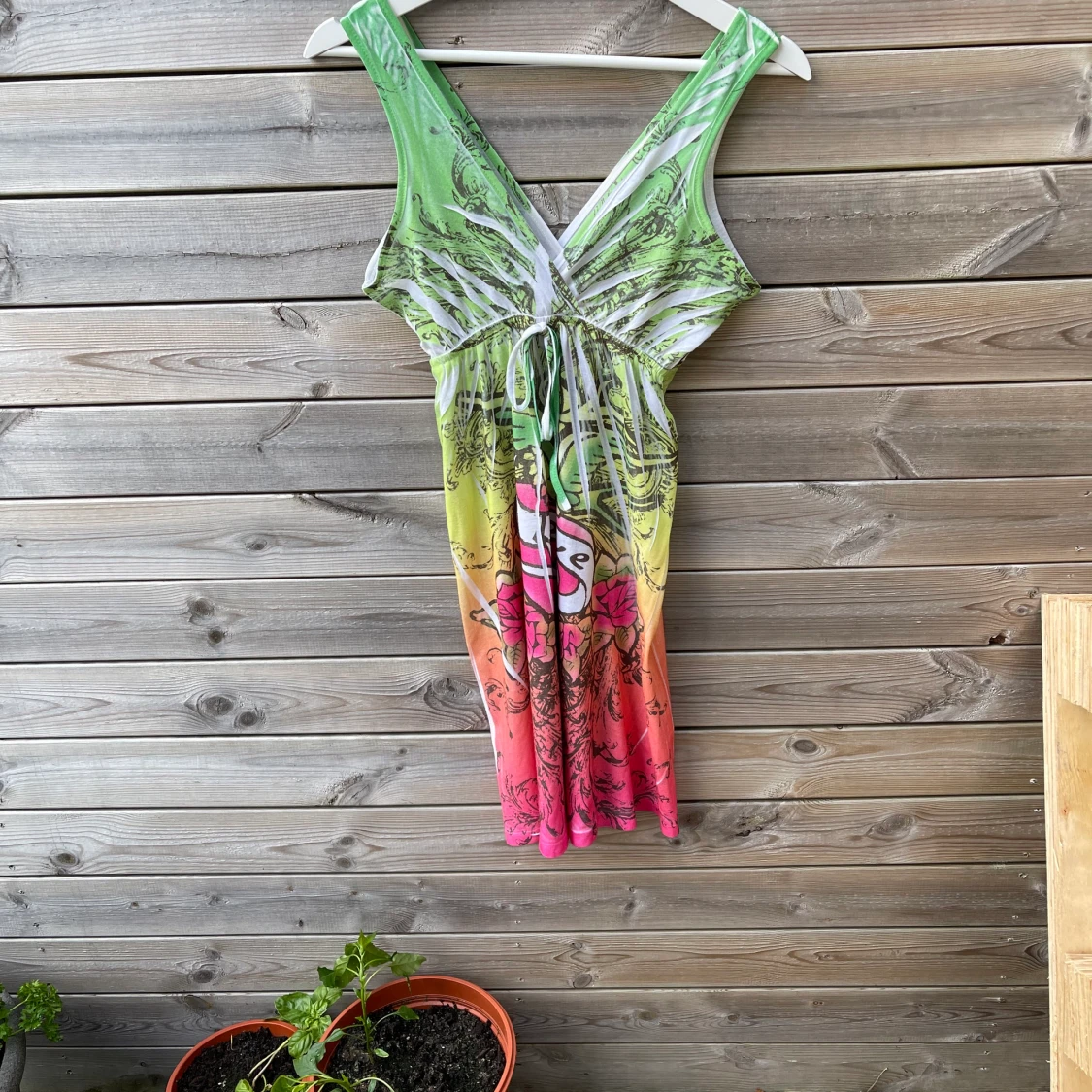 Flerfärgad klänning