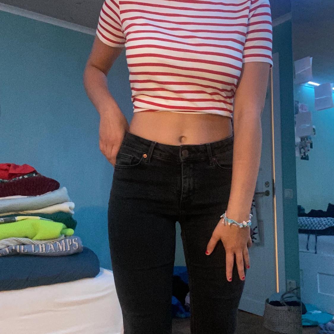 Lågmidjade jeans - 90