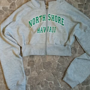 Grå hoodie med dragkedja  - Fin tröja men aldrig fått chansen att använda den. 60 kr plus frakt