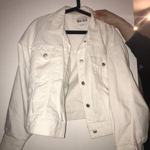 White Na-kd oversized jacket