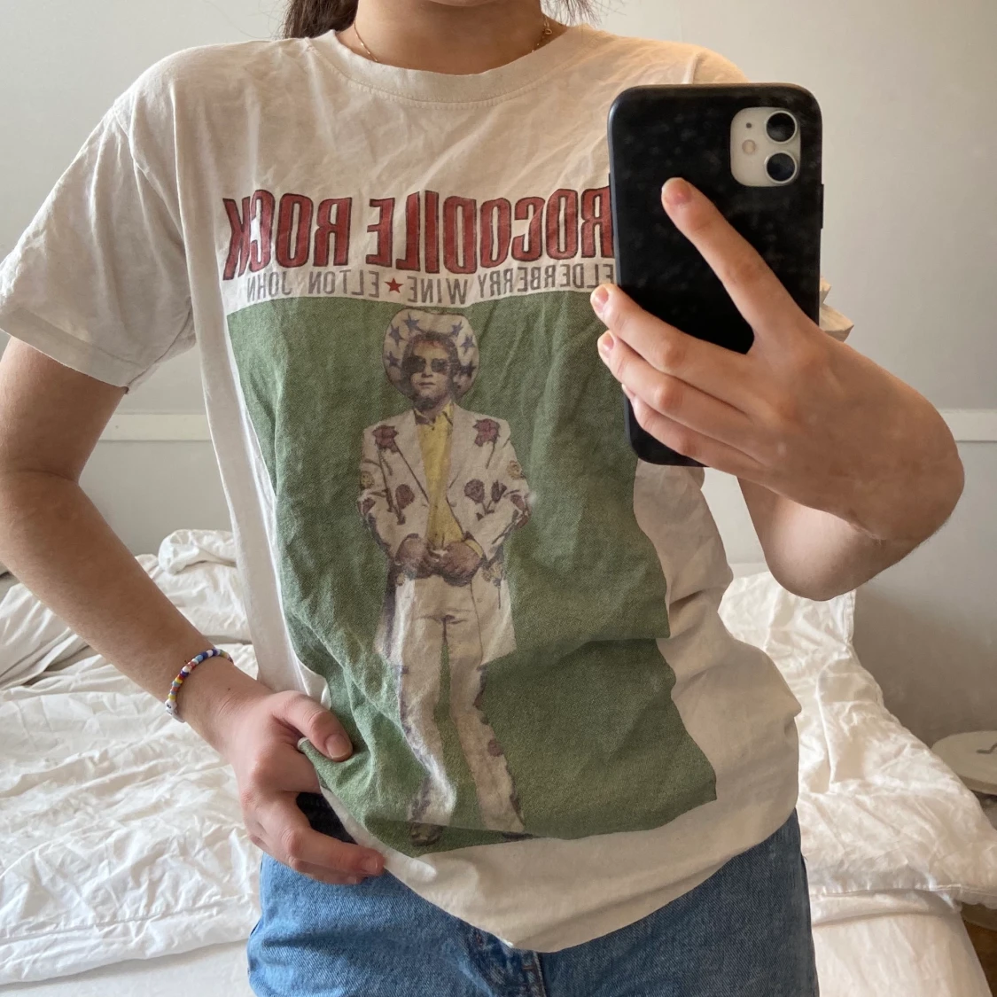 Oversize T-shirt med tryck