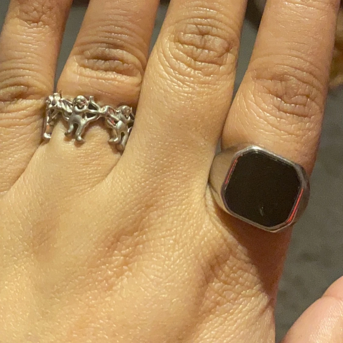 ängel Ring/ svart ring 