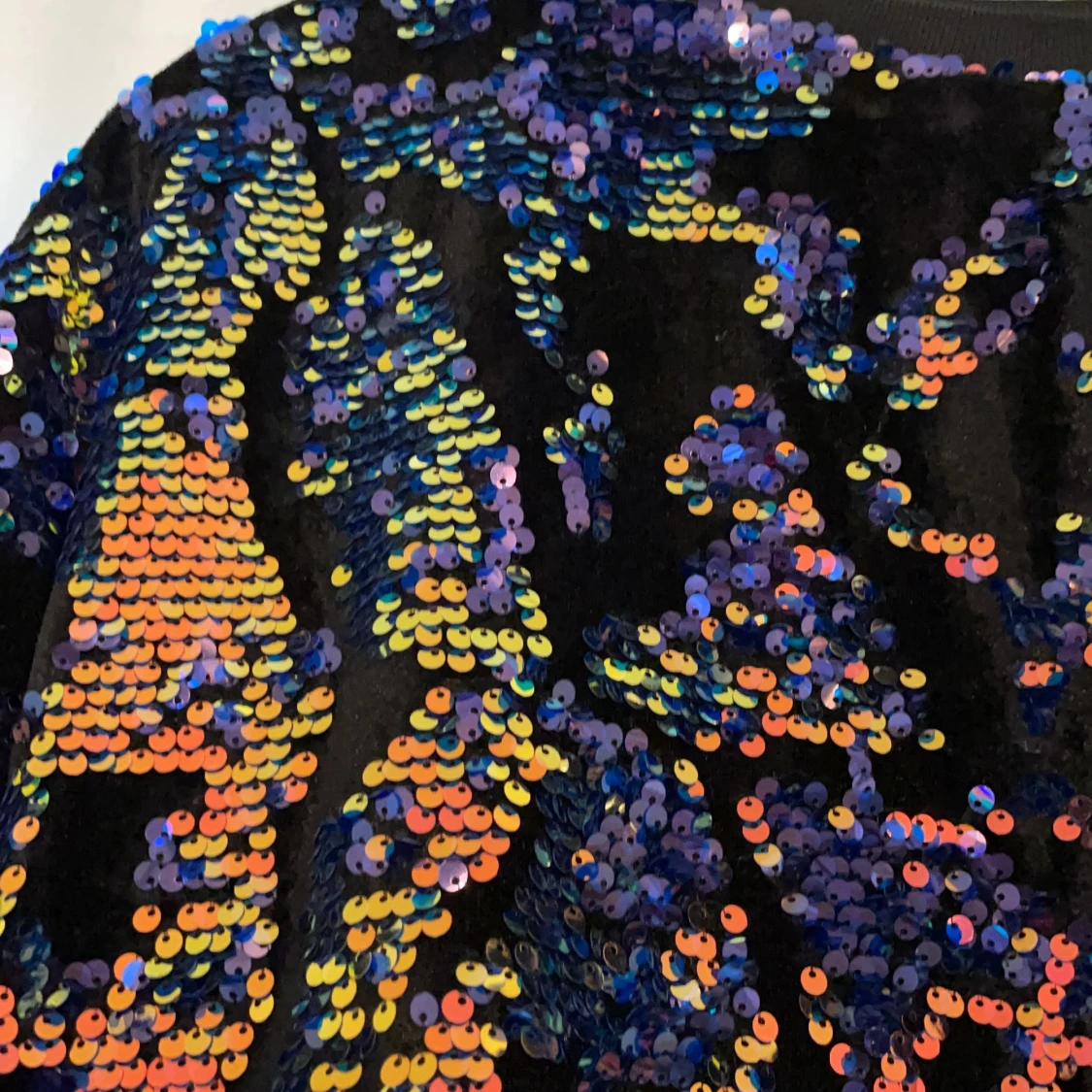 vacker paljett topp ny storlek M - 90