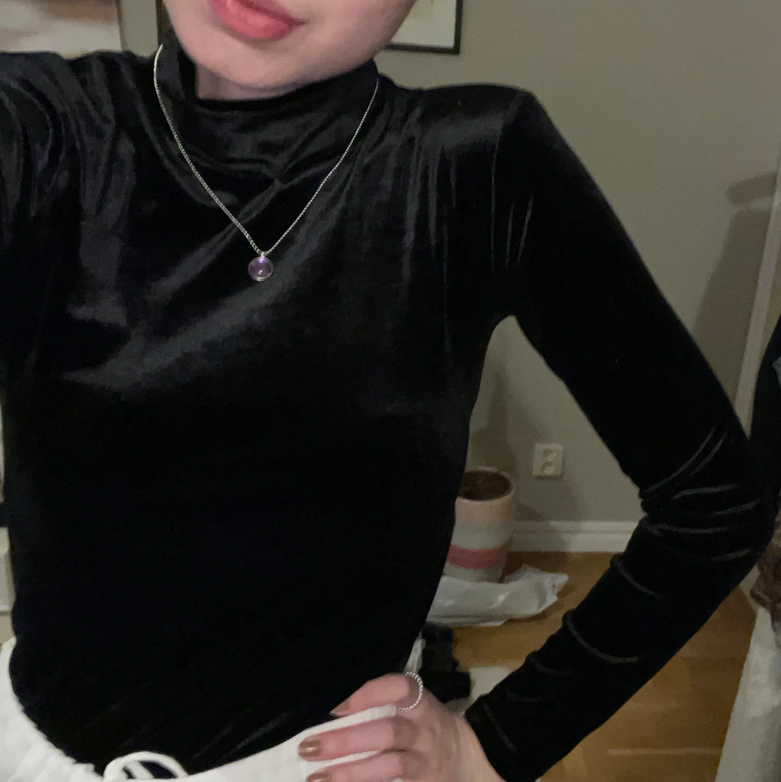 festlig topp i sammet - 91