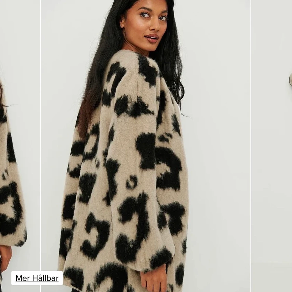 Leopard mönstrad kofta - 90
