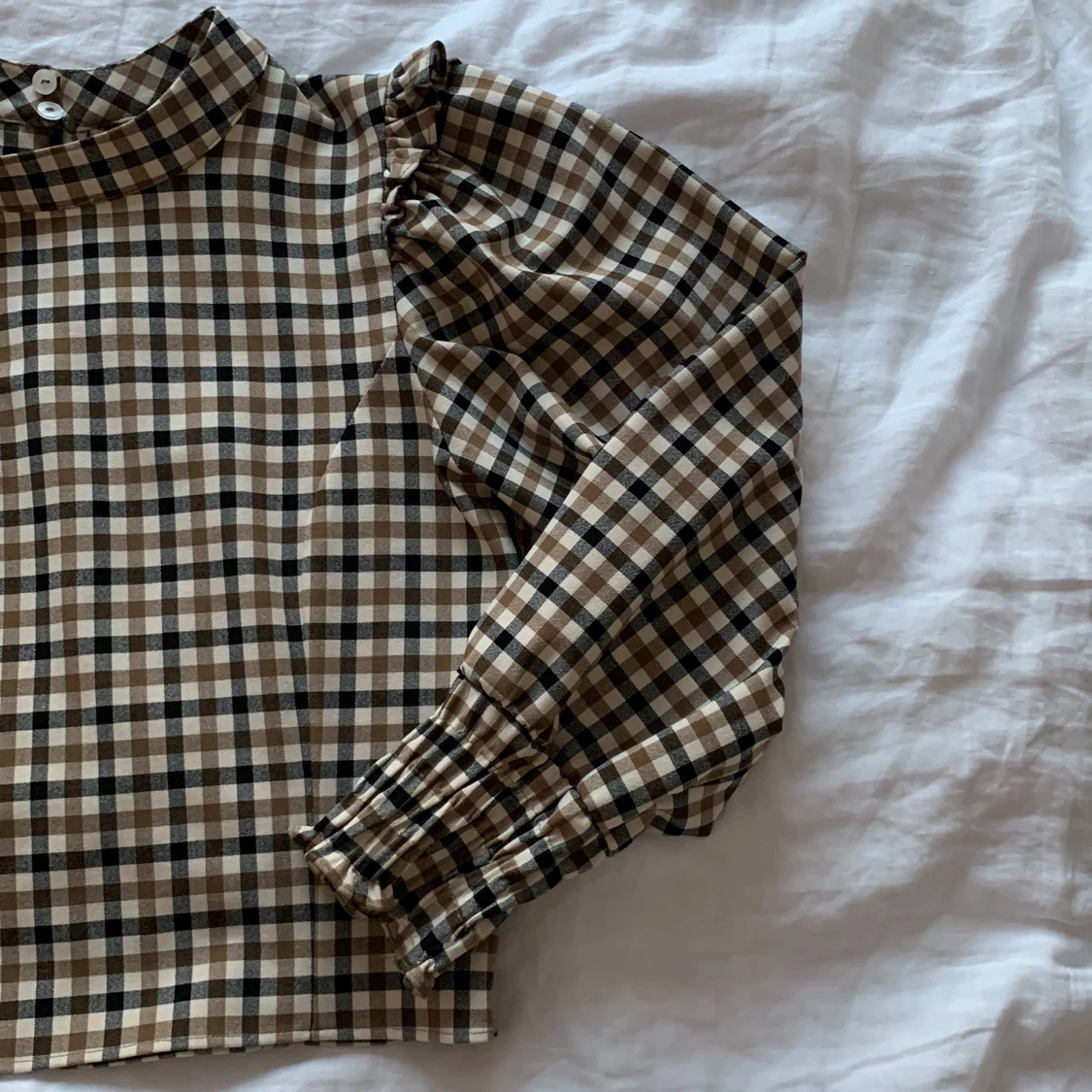 Rutig blus från zara - 90