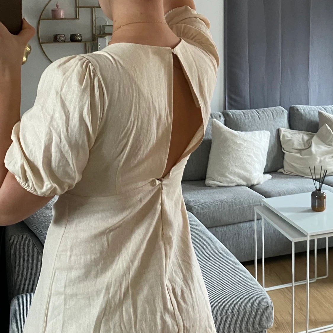 Linne klänning  - 91