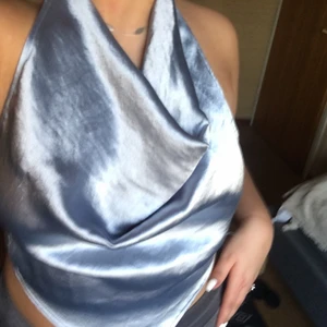 siden topp - Halterneck siden topp strlk M