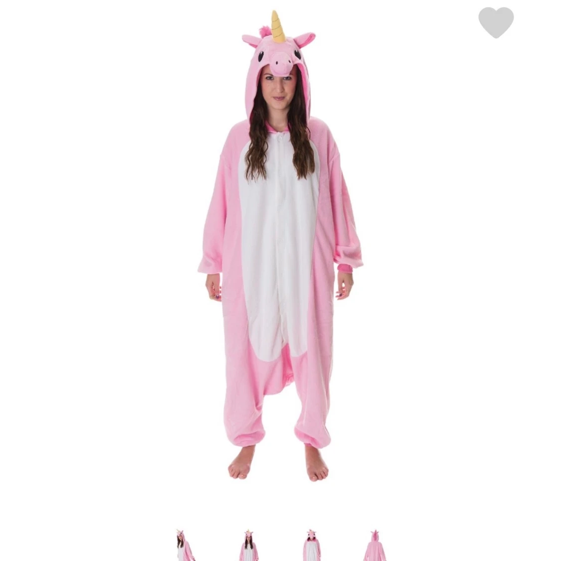 Rosa Enhörning Kigurumi - 91