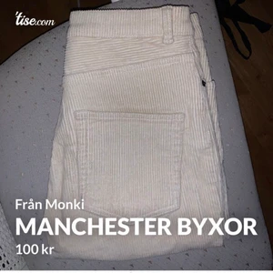 Manchester byxor - Från monki, kommer aldrig till användning, 66kr spårbart är frakten.