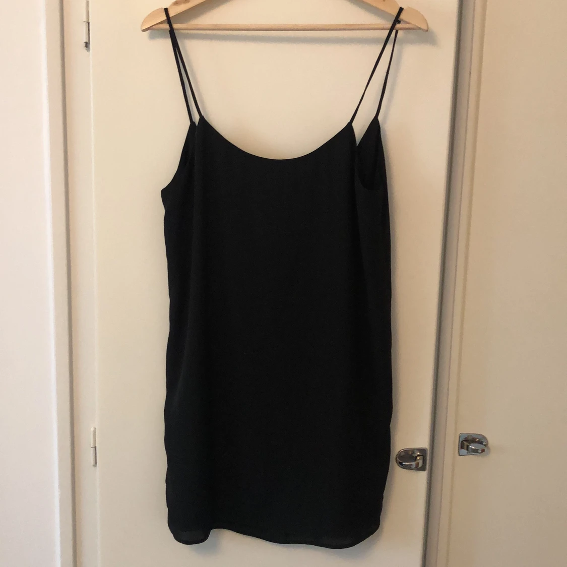 Spaghetti strap kort klänning