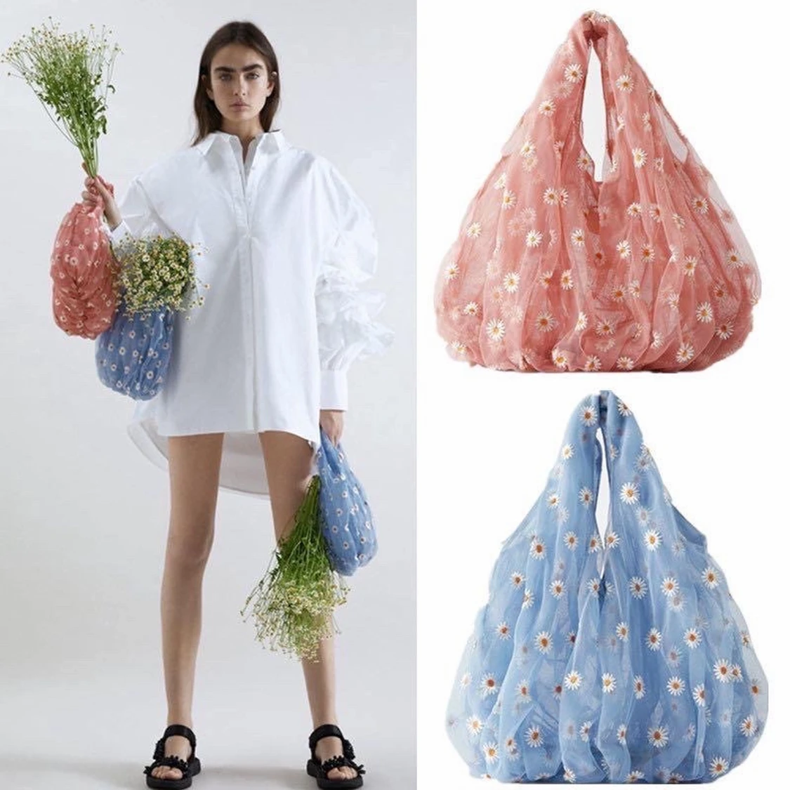 Blommig väska från zara