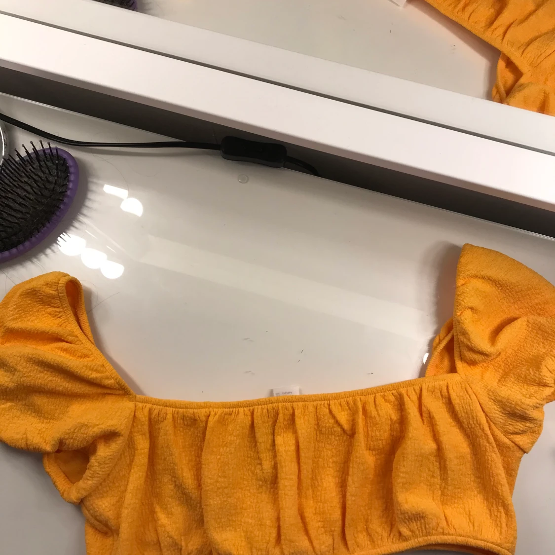 Orange/gul topp - 90