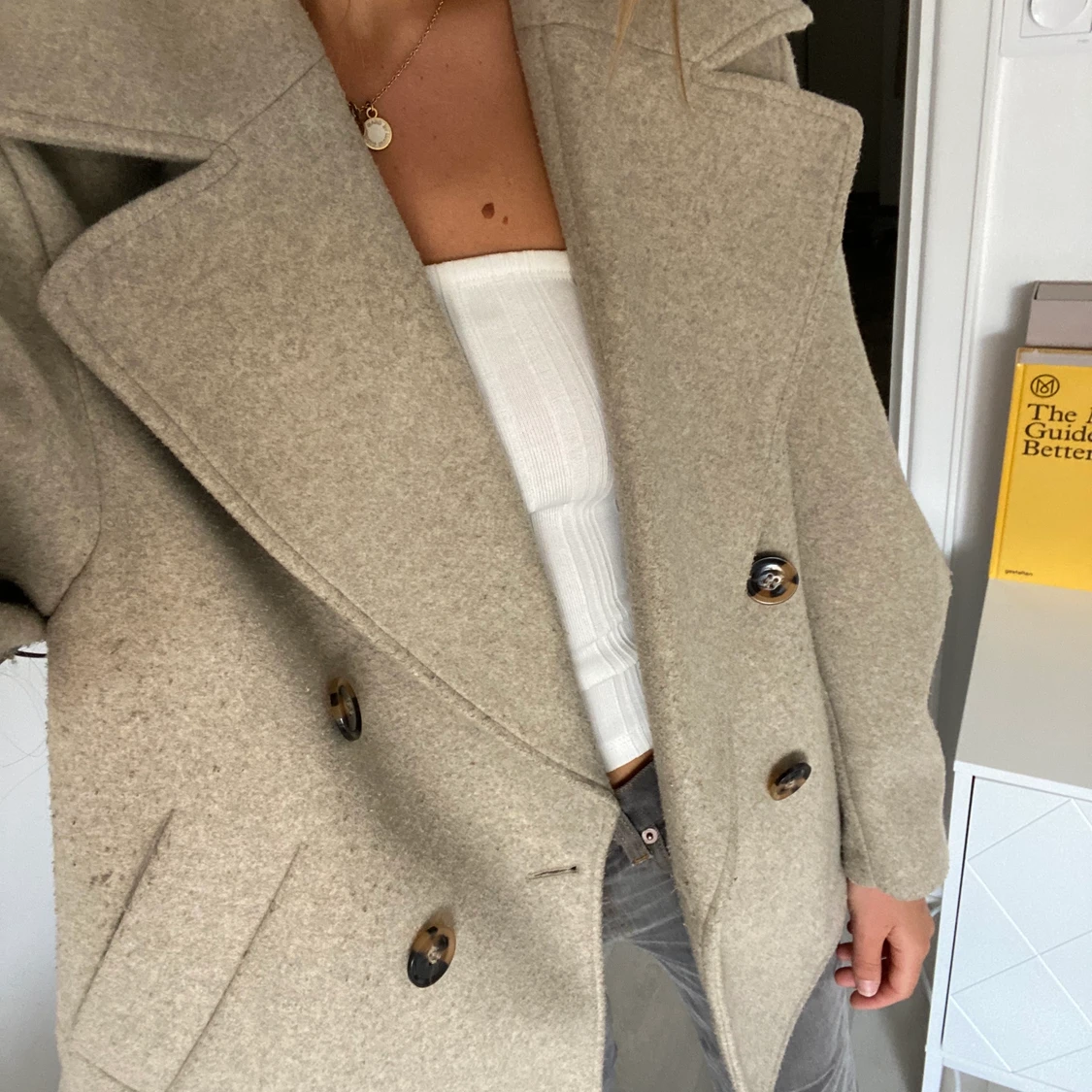 💛 Beige kappa från H&M 💛 - 90