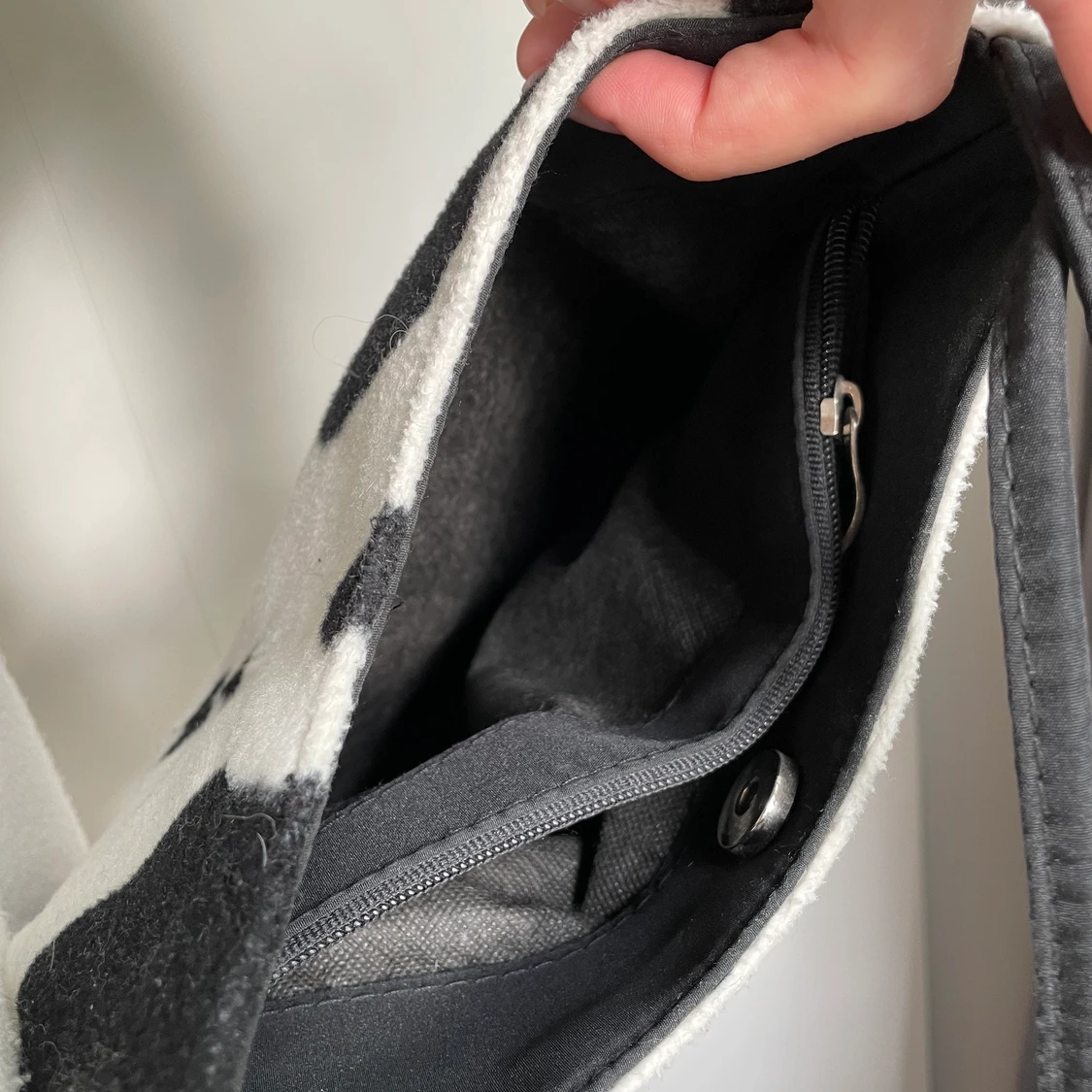 Väska med koskinn imitation - 90