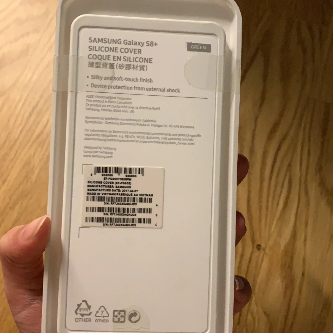 Samsung silicone cover äkta s8+ - 91
