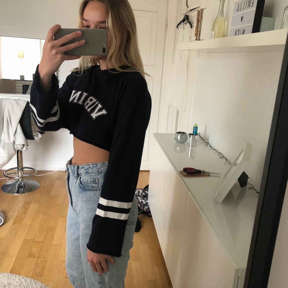 Croppad tröja  - 90