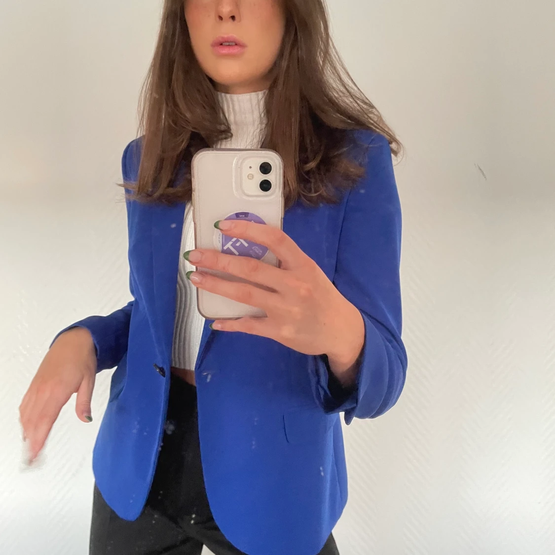 Blå blazer från Zara