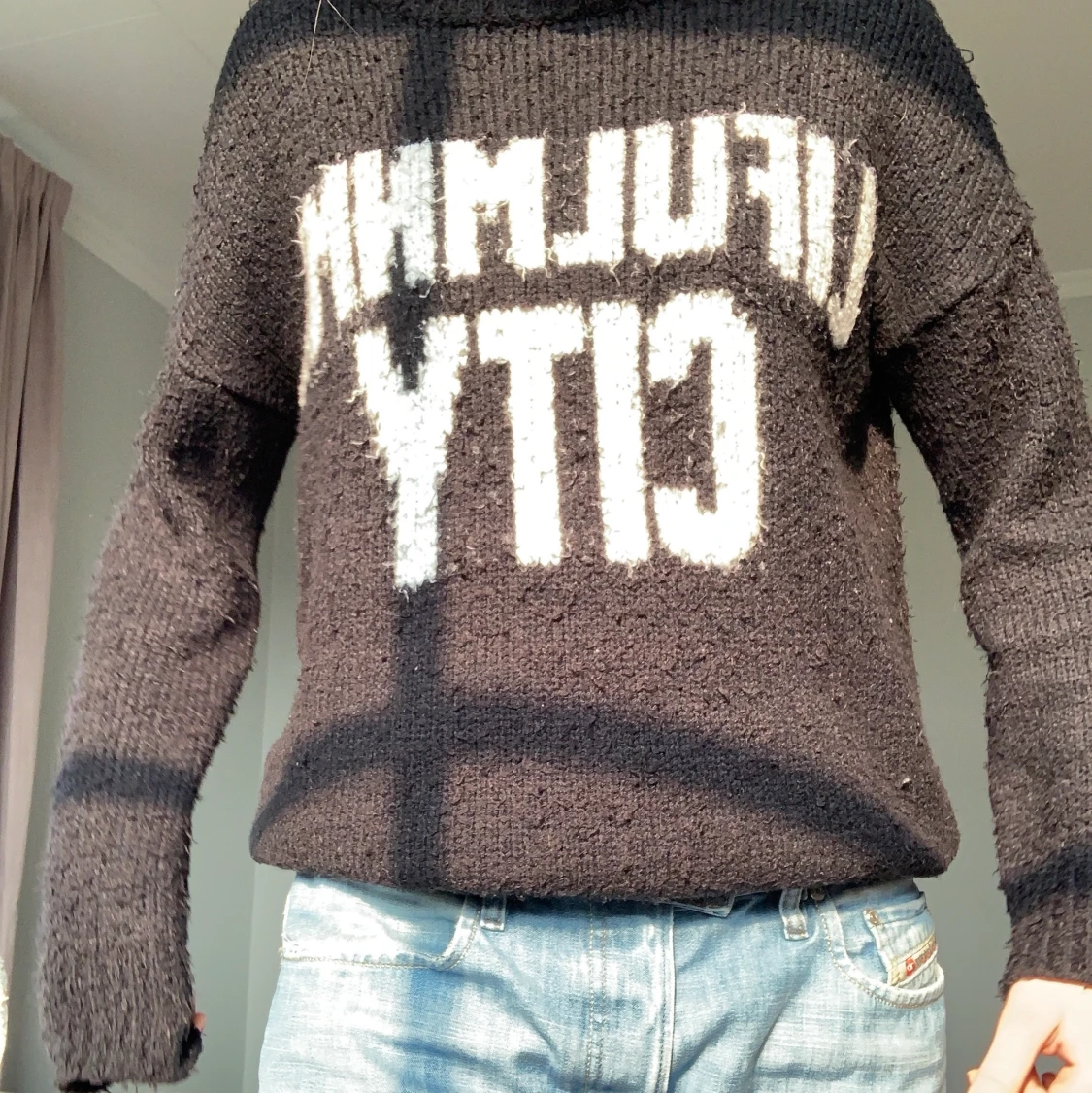Stickad tröja