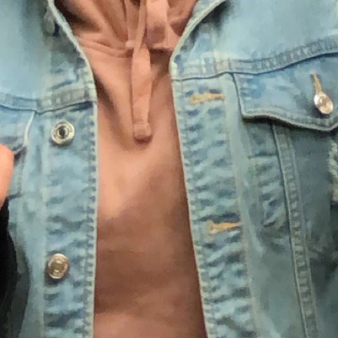 Blå jeans jacka - 90