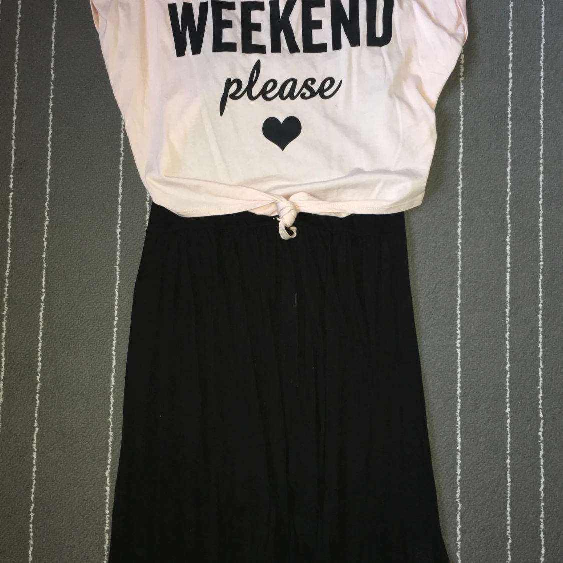 Rosa/svart klänning