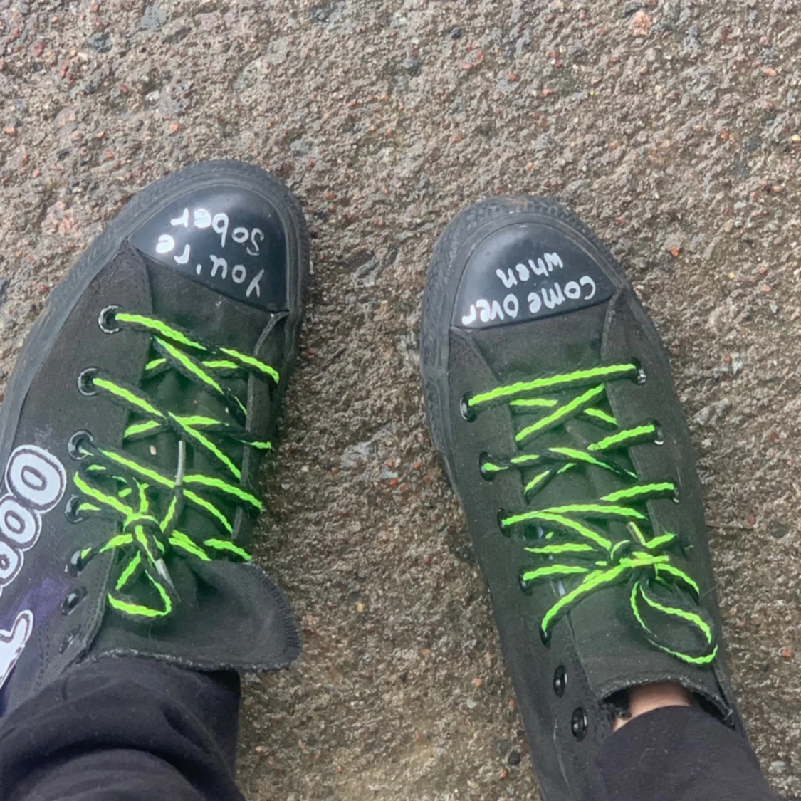 Converse custom lil peep skor. 38. 