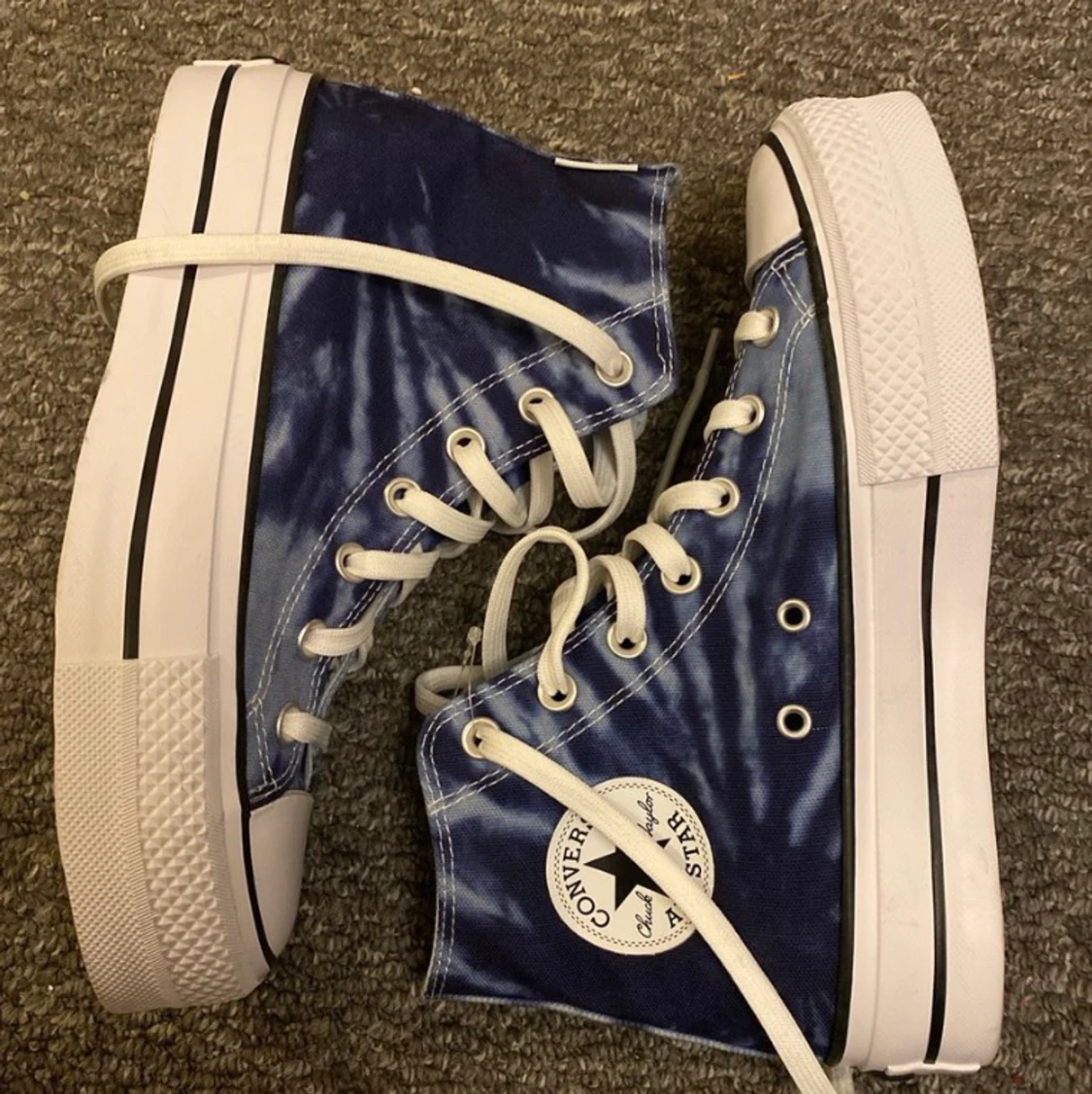 Converse chuck taylor, tie dye platform
