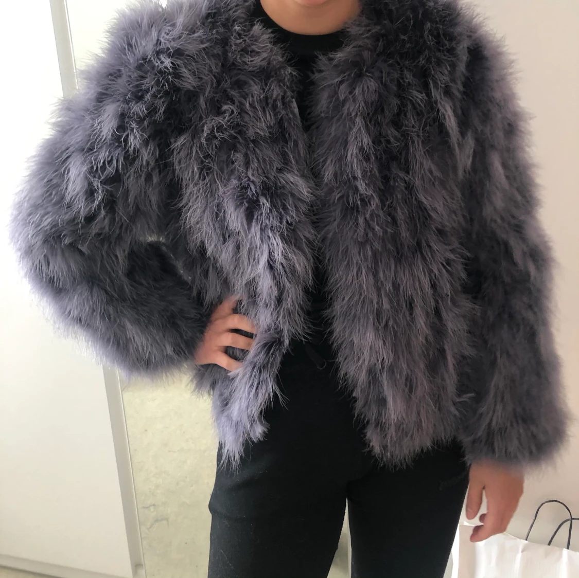 JACKA MED ÄKTA FJÄDRAR  - 90