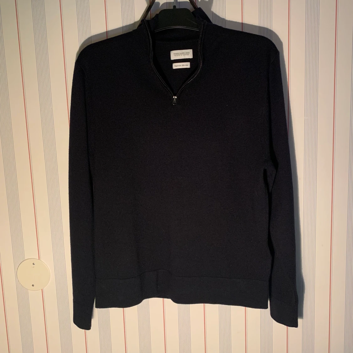 Mörkblå Halfzip från These Glory Days - 91