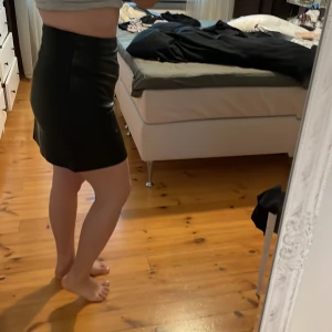 Kjol skinnimitation  - Kjolen är från Gina tricot och har aldrig blivit använd. Pris är exkl frakt. Endast seriösa köpare. 