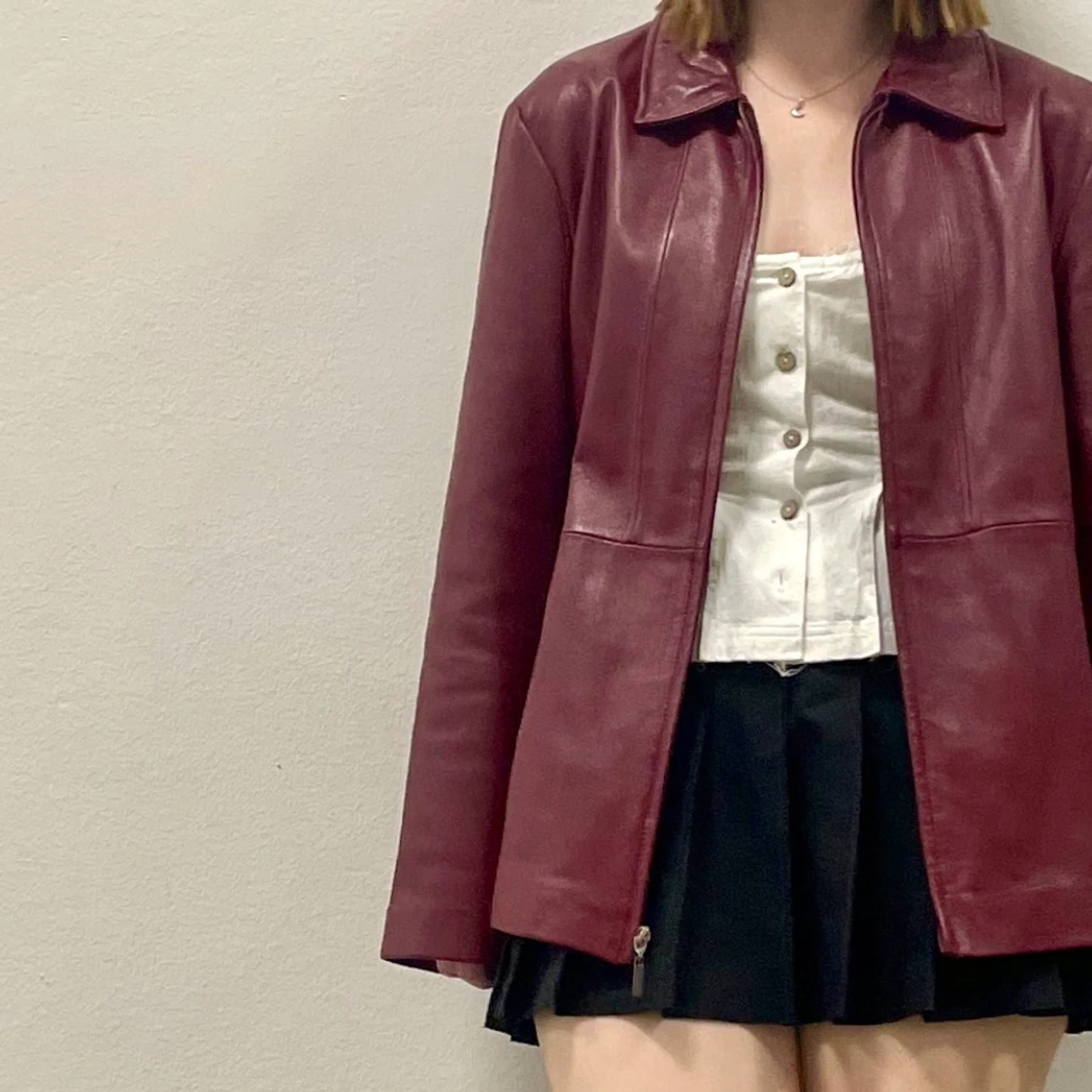 röd läderjacka! - 90