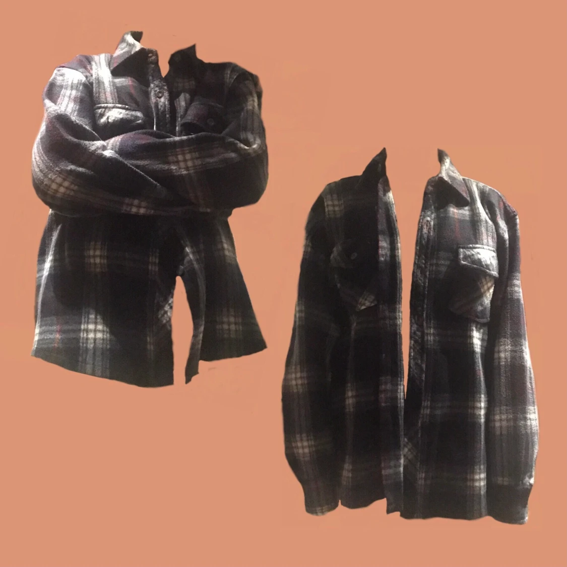 Flanell skjorta i fleece