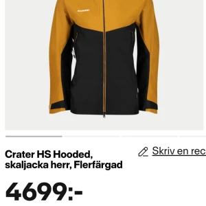 Mammut Crater HS hooded jacket men - Helt ny oanvänd mammut skal jacka. Nypris 4699kr